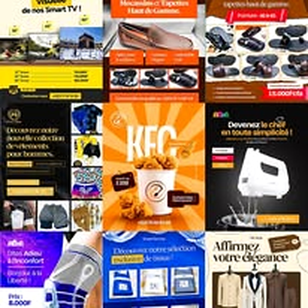 Astramave - exemples d'affiches publicitaires et visuels commerciaux