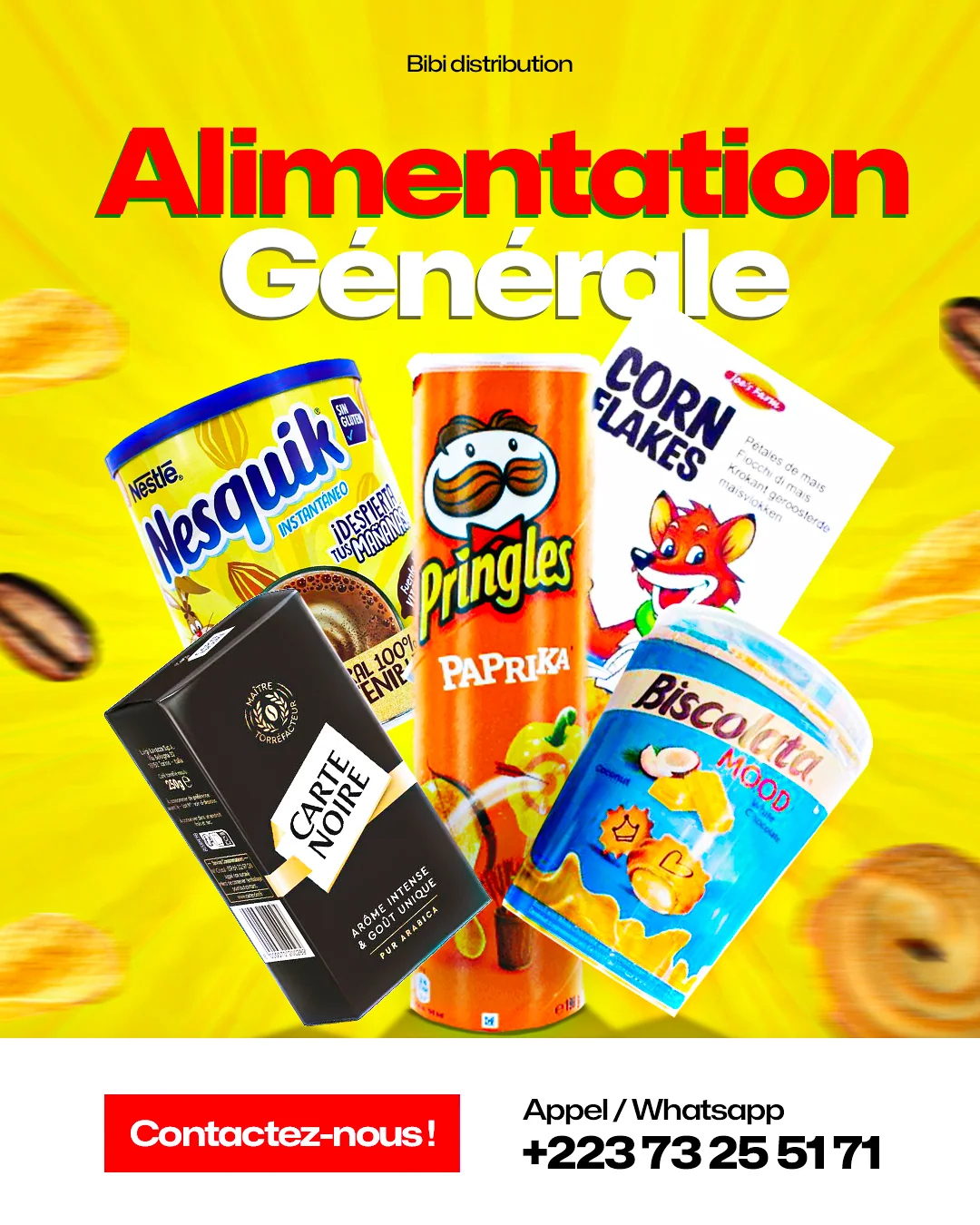 Affiche Bibi Distribution - alimentation generale
