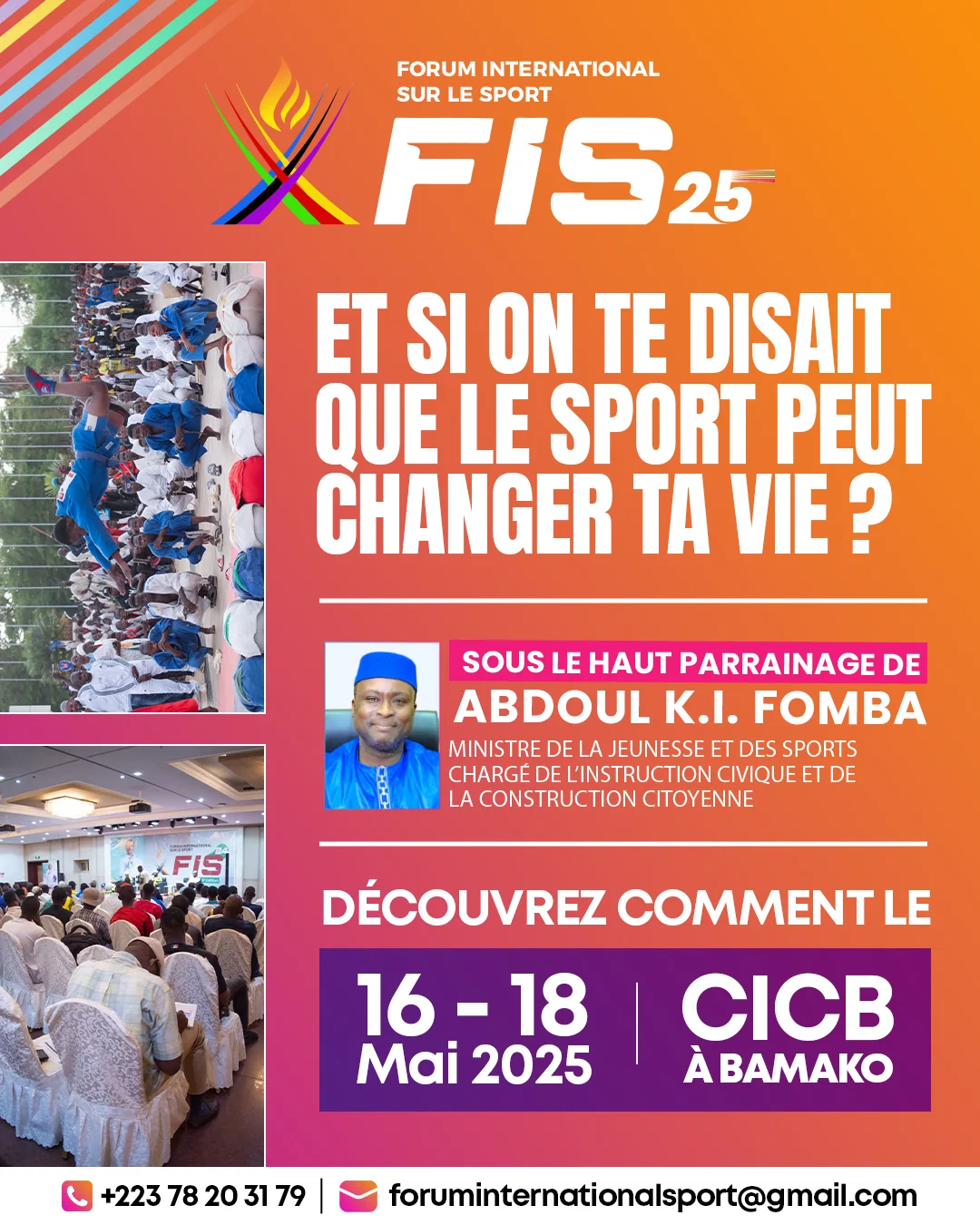 Affiche Forum International sur le Sport 2025