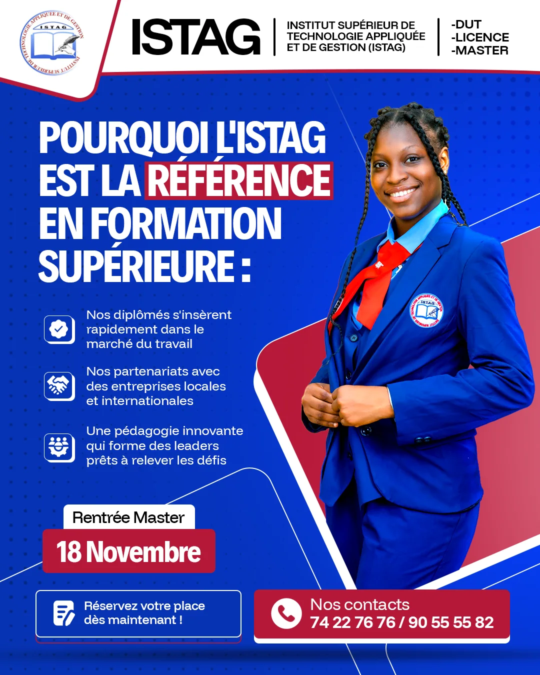 Affiche ISTAG - reference en formation superieure