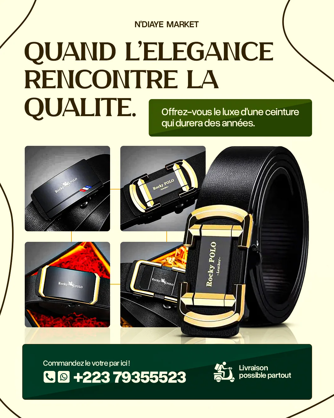 Affiche N'Diaye Market - ceinture