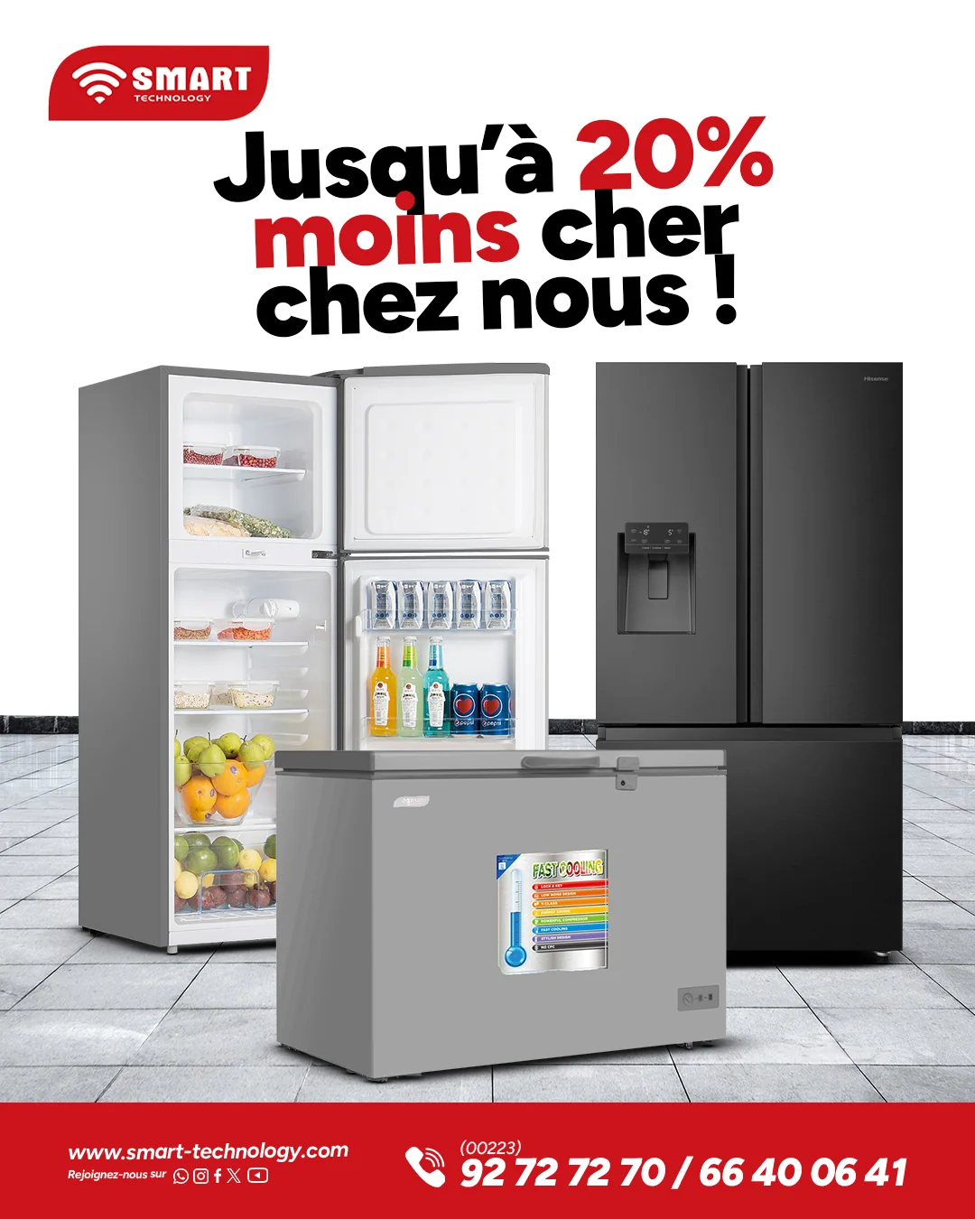 Affiche Smart Technology - remise refrigerateurs