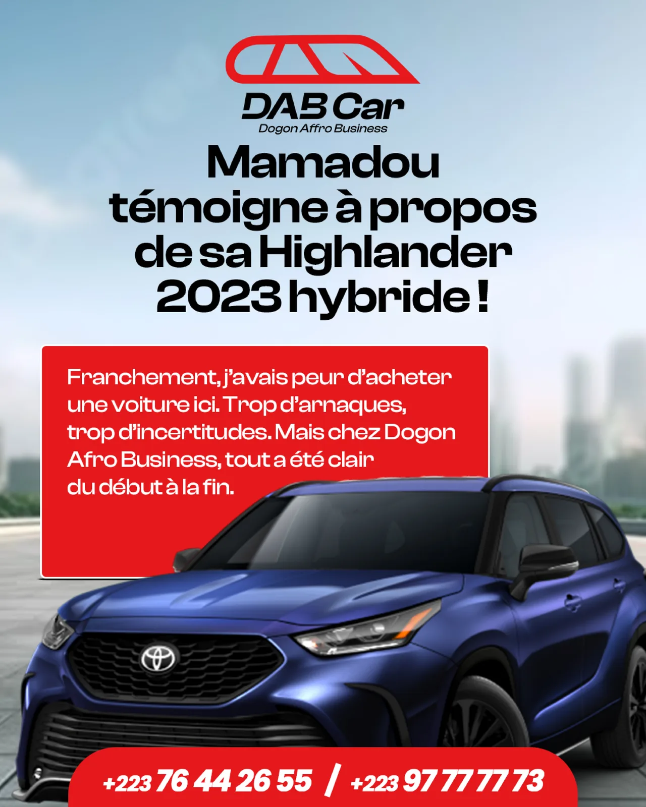 DAB Car - Témoignage client autour d'un achat