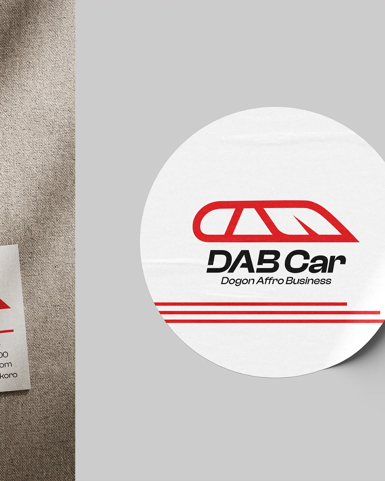 DAB Car - Déclinaison ronde du logo