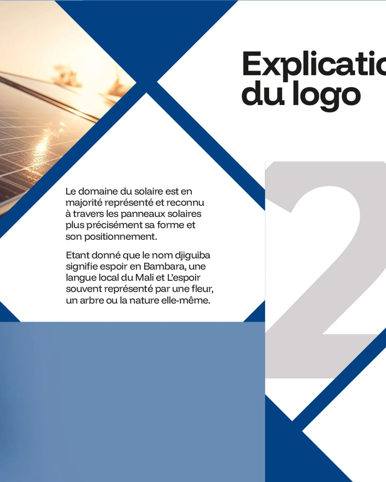Djiguiba Technologies - Explication du symbole : solaire et espoir