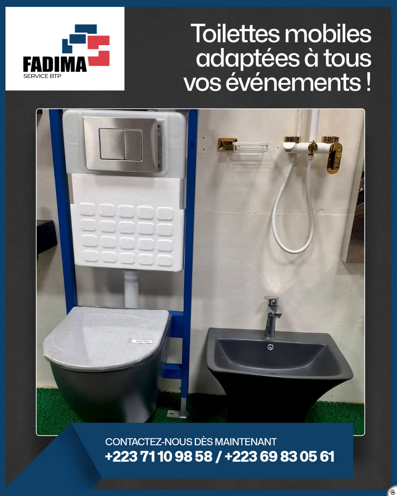 Fadima Service BTP : une identité BTP solide, claire et commerciale