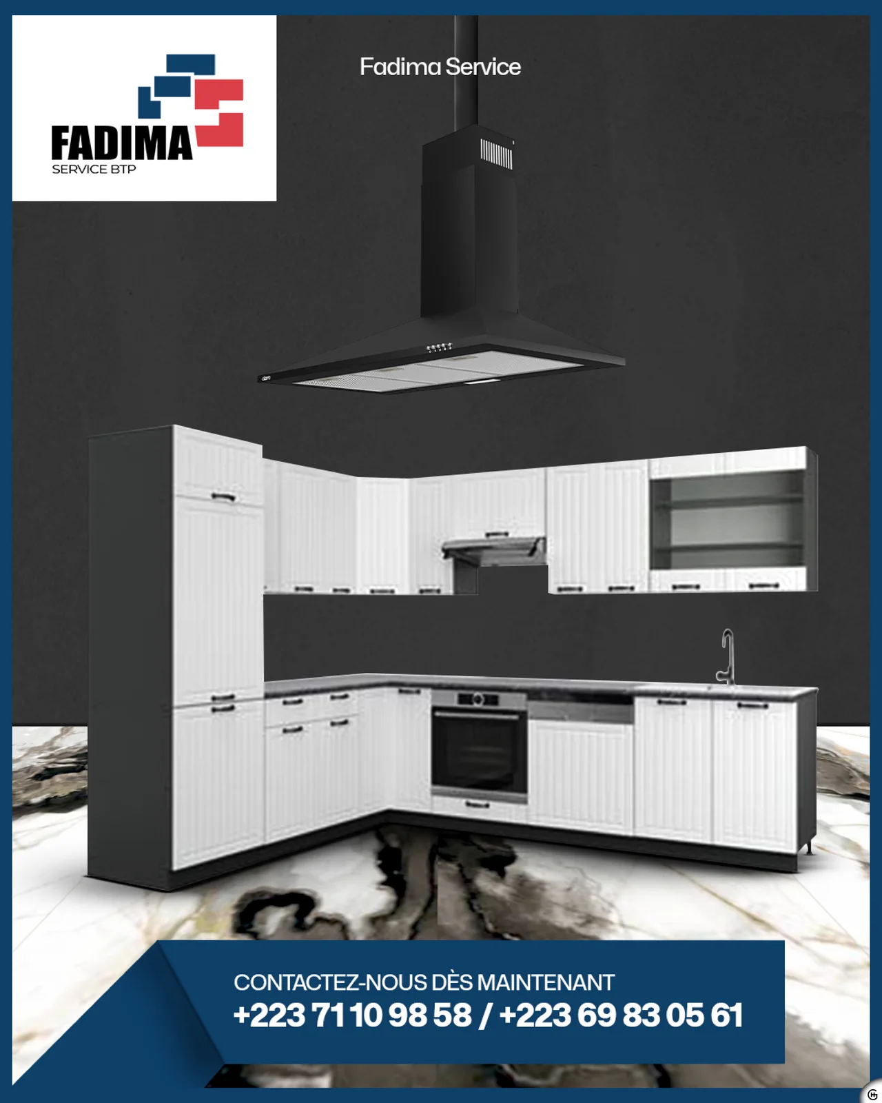 Fadima Service BTP - Visuel réseaux sociaux pour cuisine équipée
