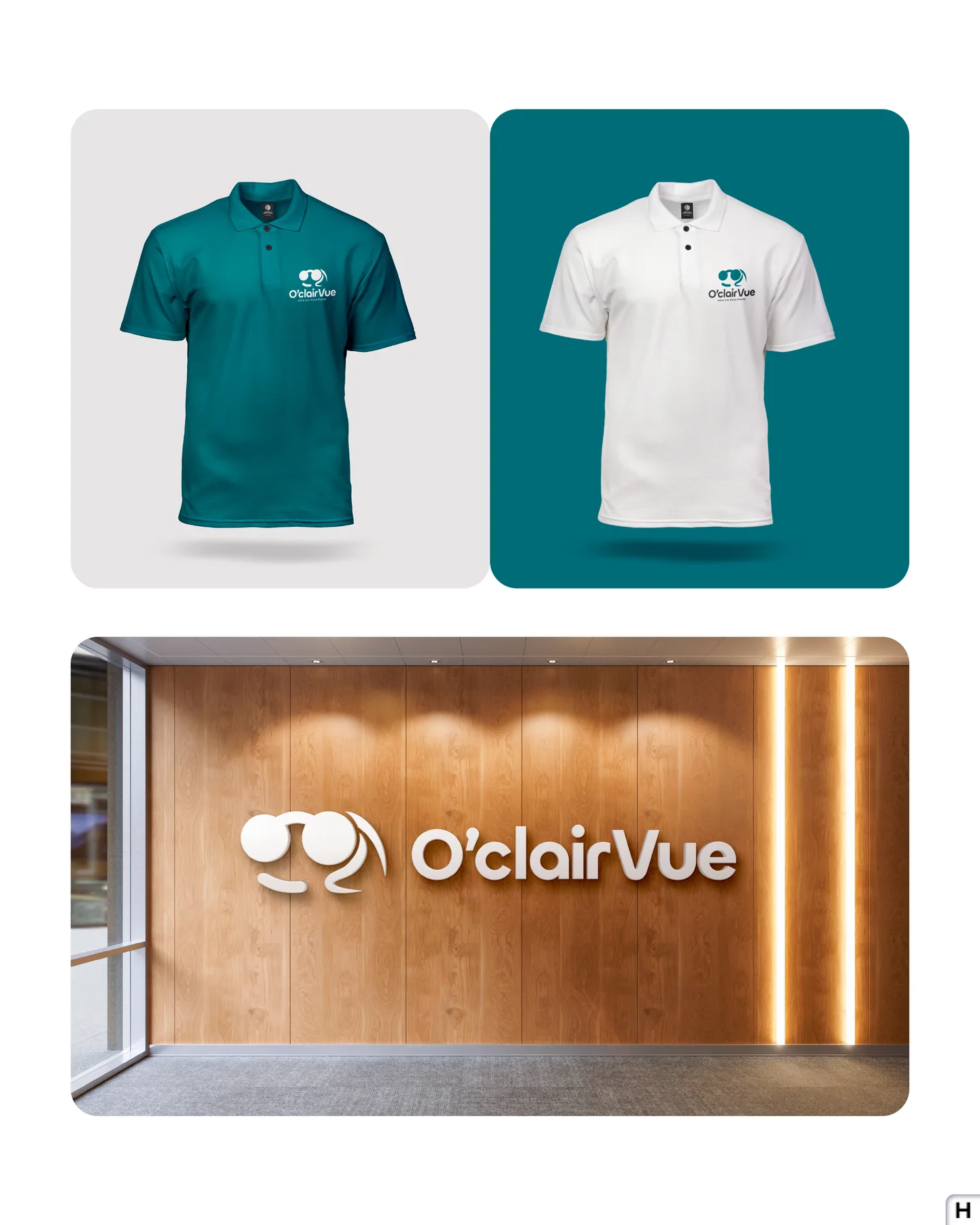 O'clairVue - polos et enseigne
