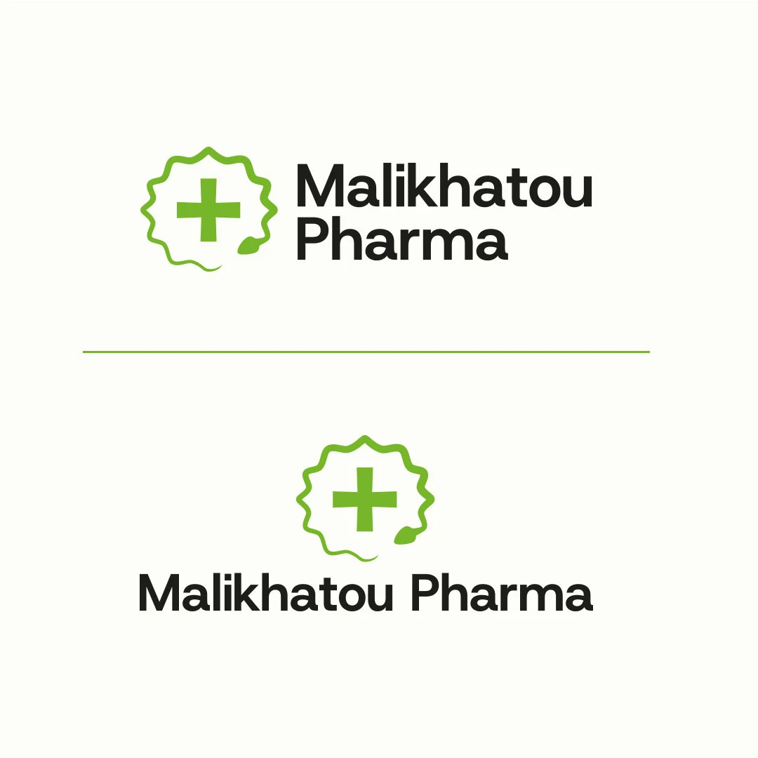 Malikhatou Pharma - Versions du logo principal