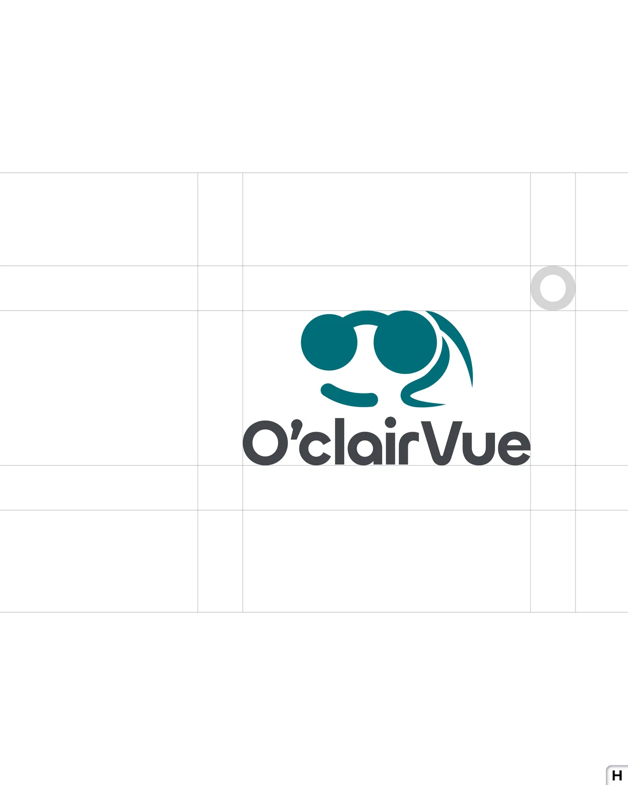 O'clairVue - Construction du logo principal