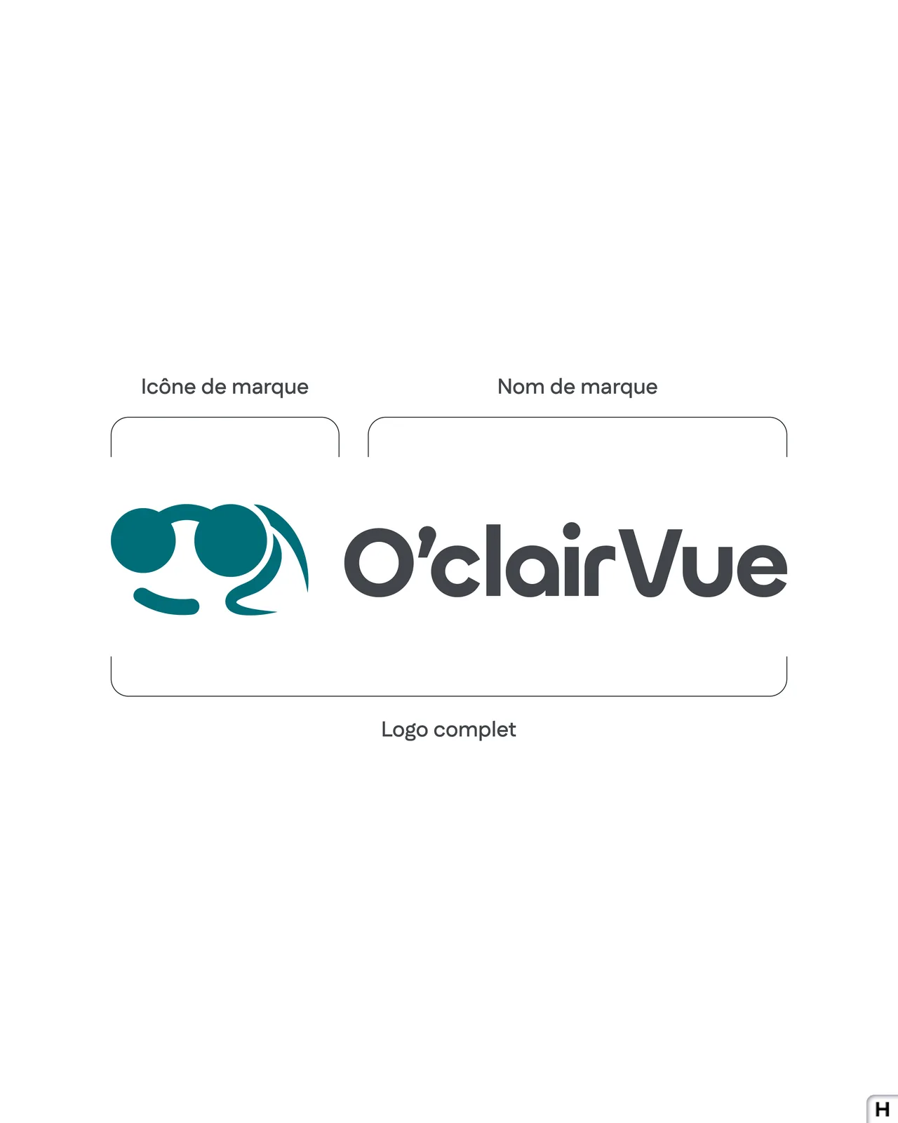 O'clairVue - Composition du logo