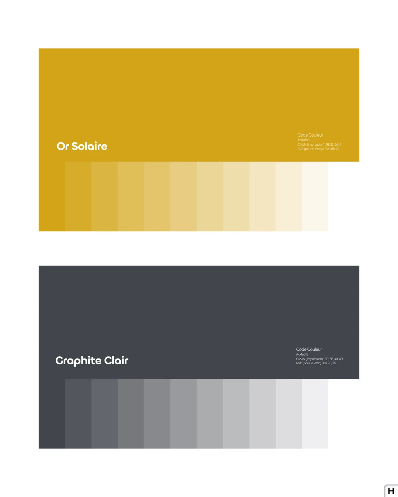 O'clairVue - Palette or solaire et graphite