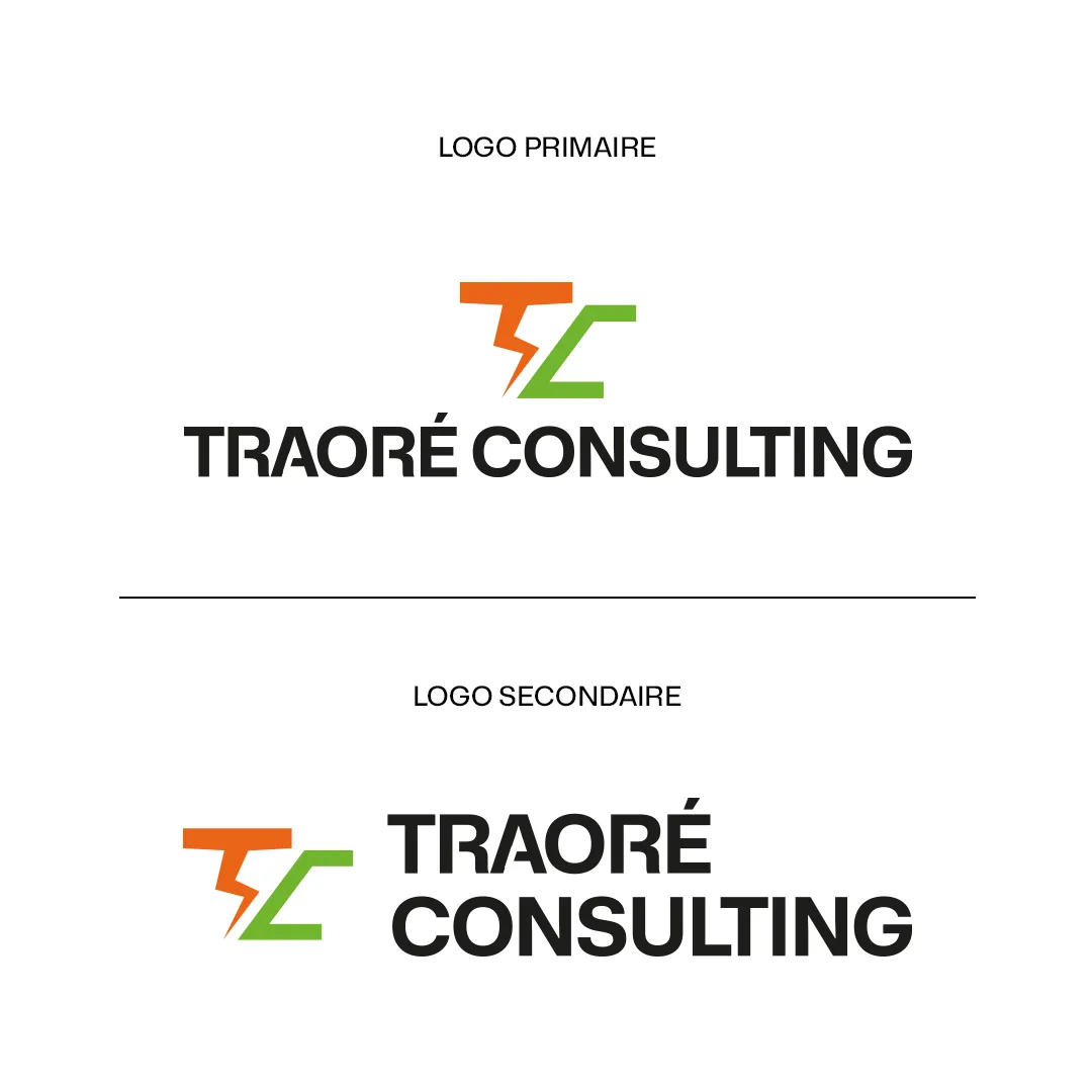 Traoré Consulting - Logo principal et secondaire Traoré Consulting