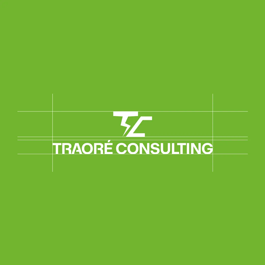 Traoré Consulting - Construction du logo sur grille