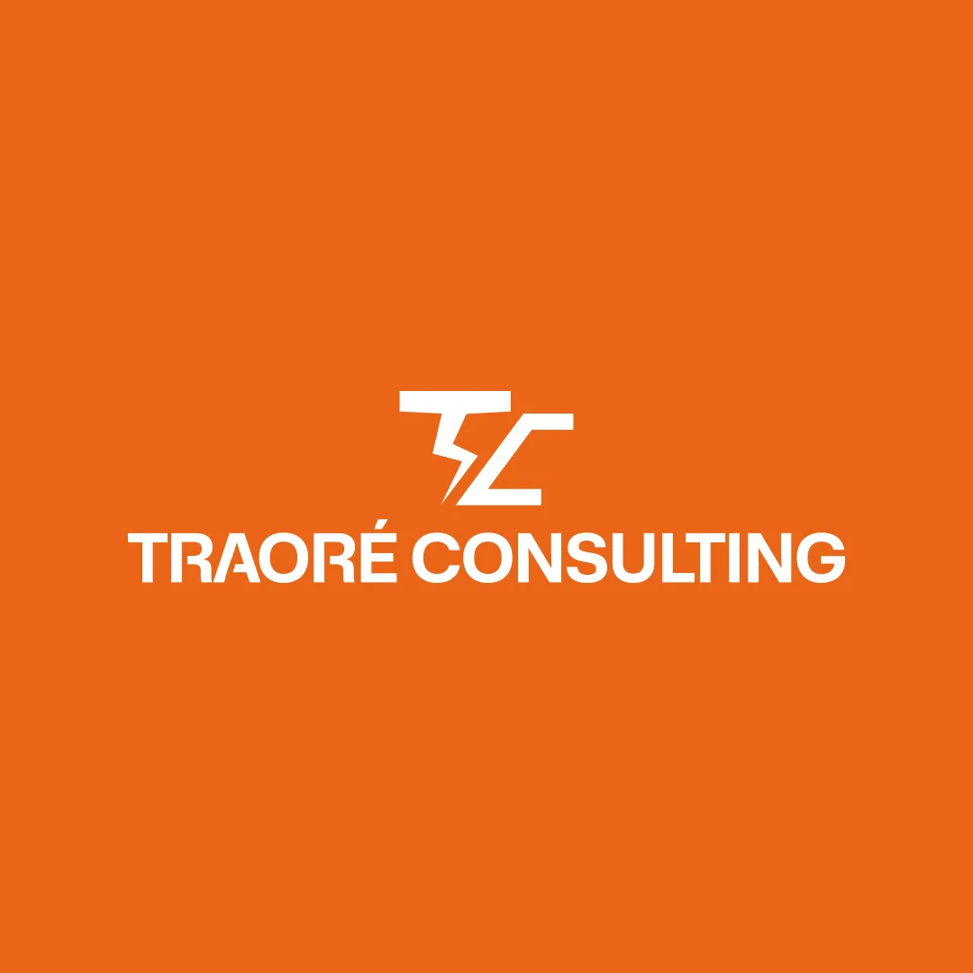 Traoré Consulting - Motif graphique orange de marque