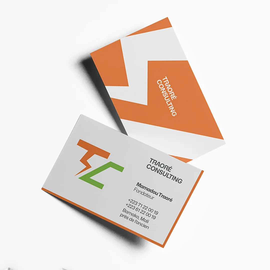 Traoré Consulting - Mockup cartes de visite